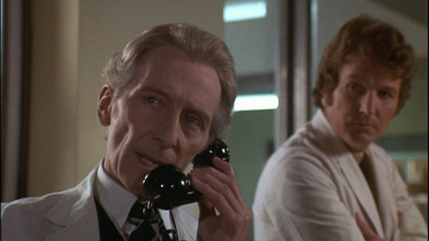 Peter Cushing and Keith Barron in Nothing But the Night (1973)