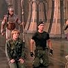 Kurt Russell, James Spader, Djimon Hounsou, and Carlos Lauchu in Stargate (1994)