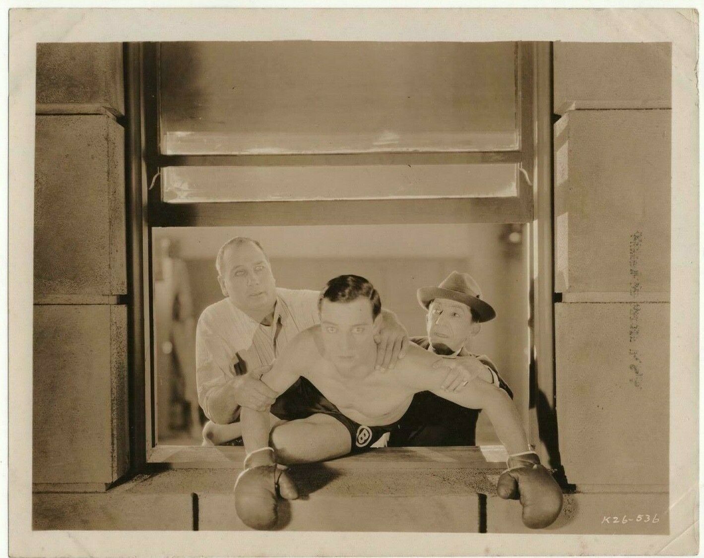 Buster Keaton, Snitz Edwards, and Tom Wilson in Battling Butler (1926)