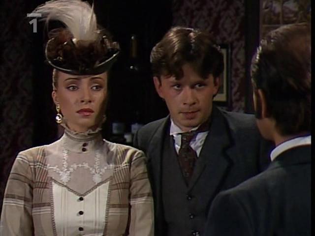 Katerina Brozová and Jan Stastný in Splhající profesor (1992)