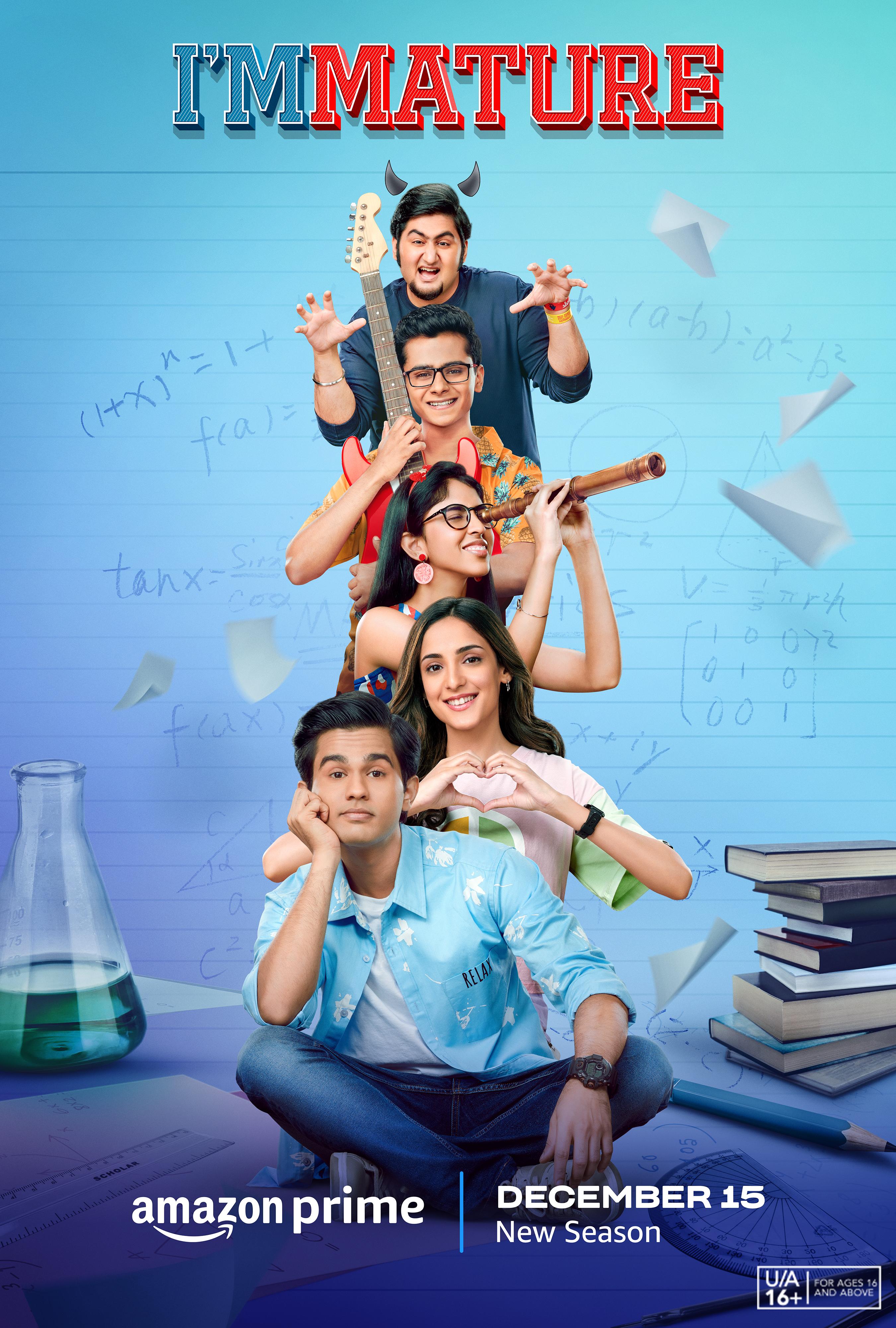 Naman Jain, Chinmay Chandraunshuh, Daisy Khatri, Omkar Kulkarni, and Kanikka Kapur in ImMATURE (2019)