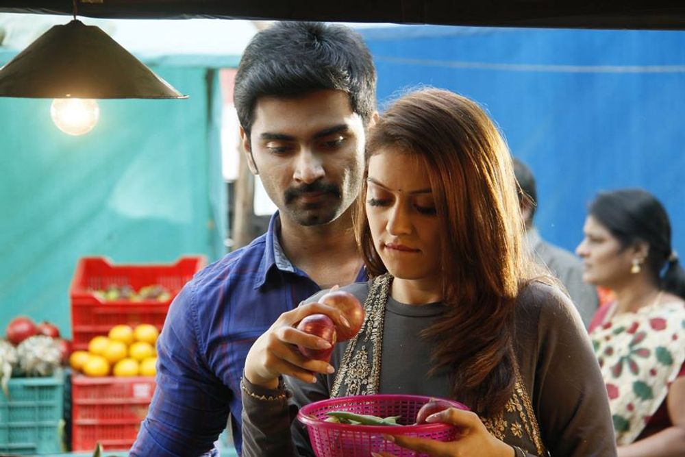 Hansika Motwani and Atharvaa Murali in 100 (2019)