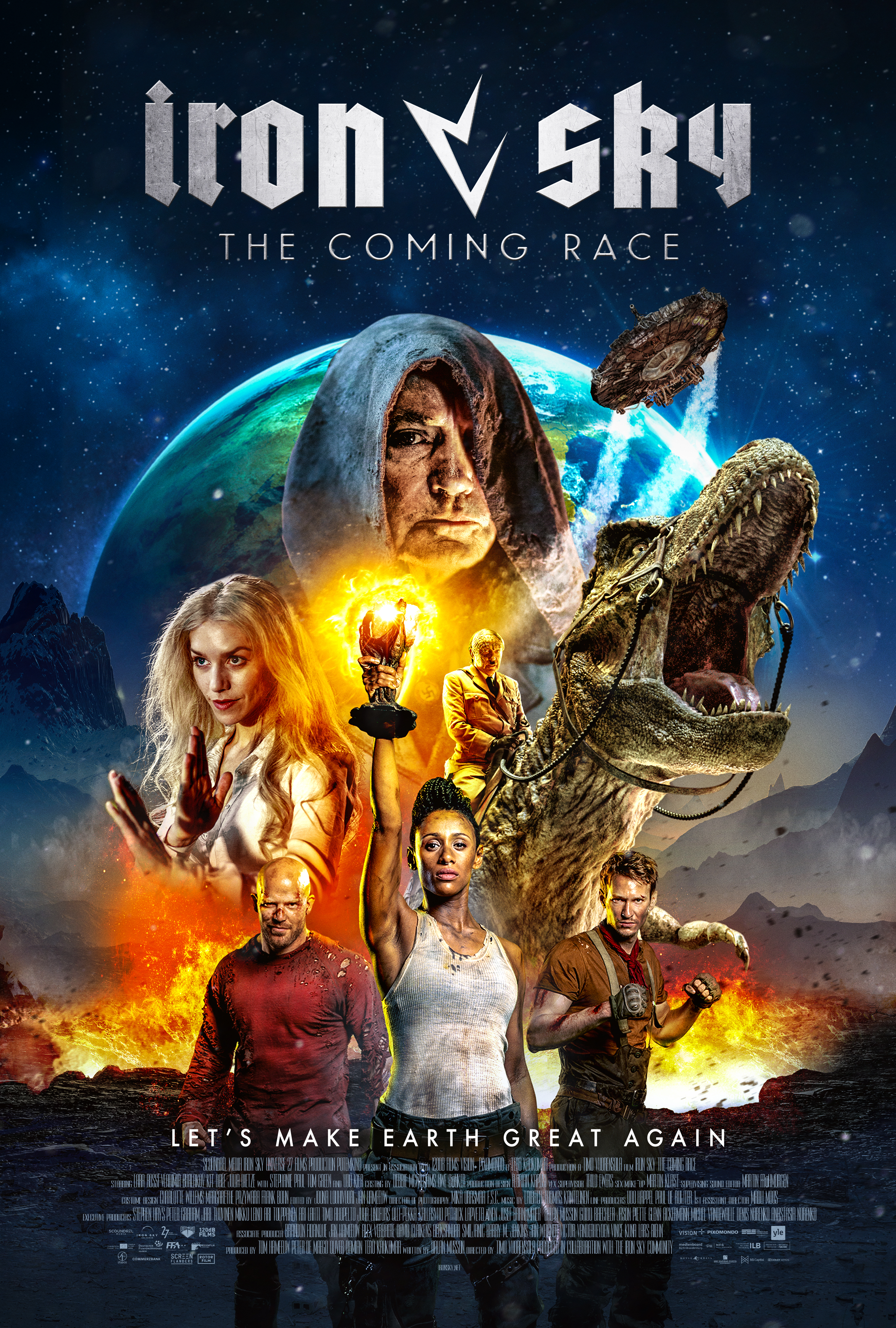 Udo Kier, Vladimir Burlakov, Tom Green, Julia Dietze, Lara Rossi, and Kit Dale in Iron Sky: The Coming Race (2019)