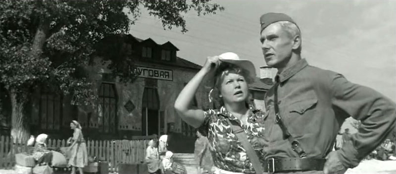 Muza Krepkogorskaya and Georgiy Yumatov in Ne zabud... Stantsiya Lugovaya (1967)