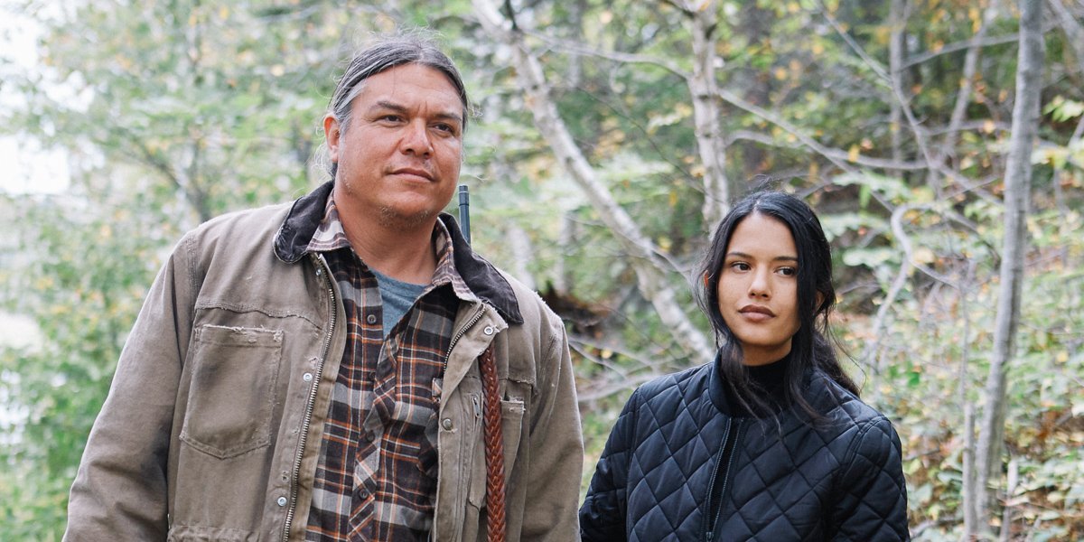 Brandon Oakes and Tanaya Beatty in Through Black Spruce (2018)