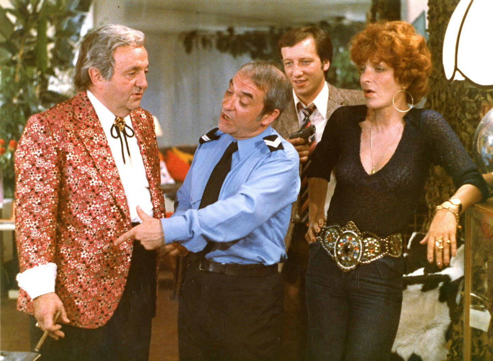 Bernard Blier, Jean Carmet, Jean-Jacques Moreau, and Maria Pacôme in Bons baisers... à lundi (1974)