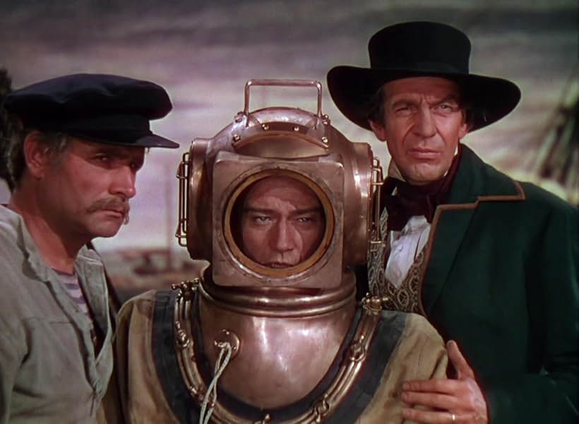 John Wayne, Raymond Massey, and Victor Varconi in Reap the Wild Wind (1942)