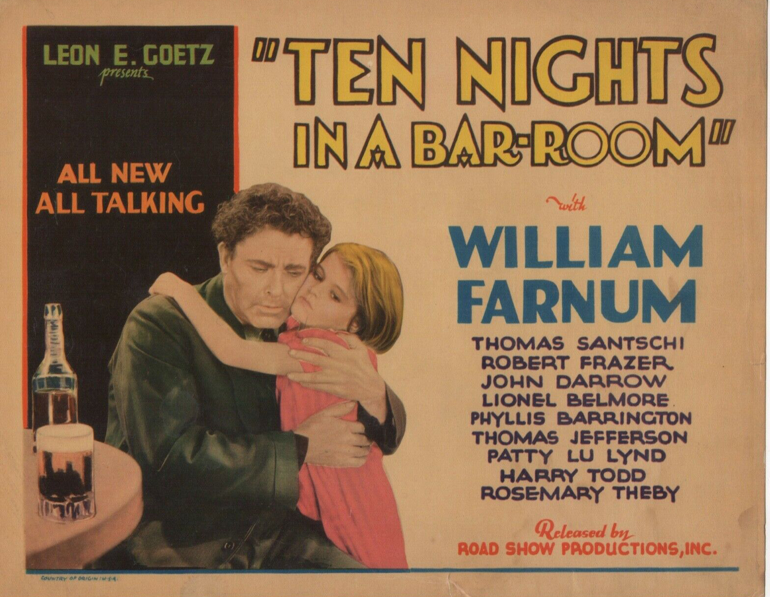 William Farnum and Patty Lou Lynd in Ten Nights in a Bar-Room (1931)