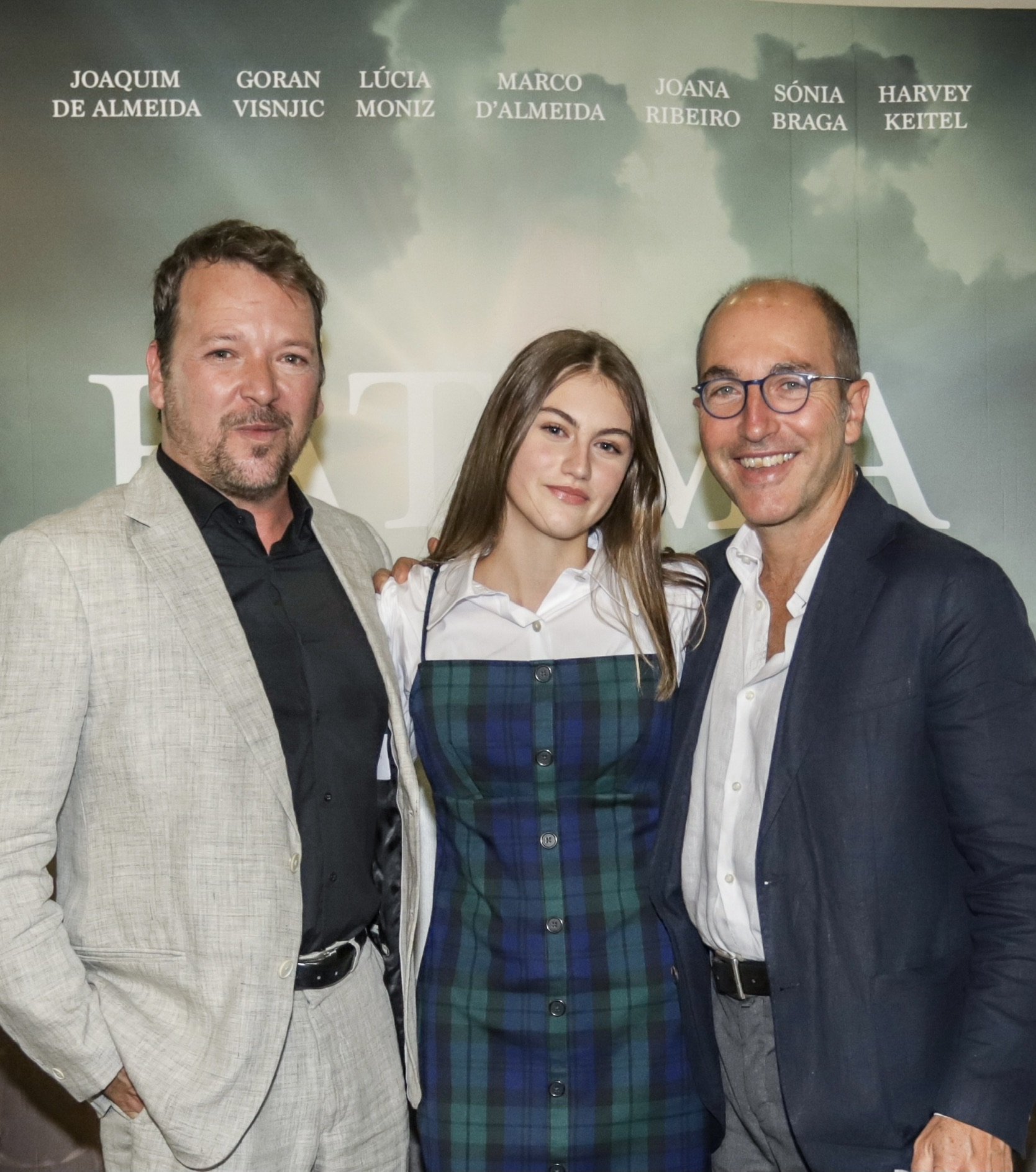 Marco Pontecorvo, Marco D'Almeida, and Stephanie Gil in Fatima (2020)