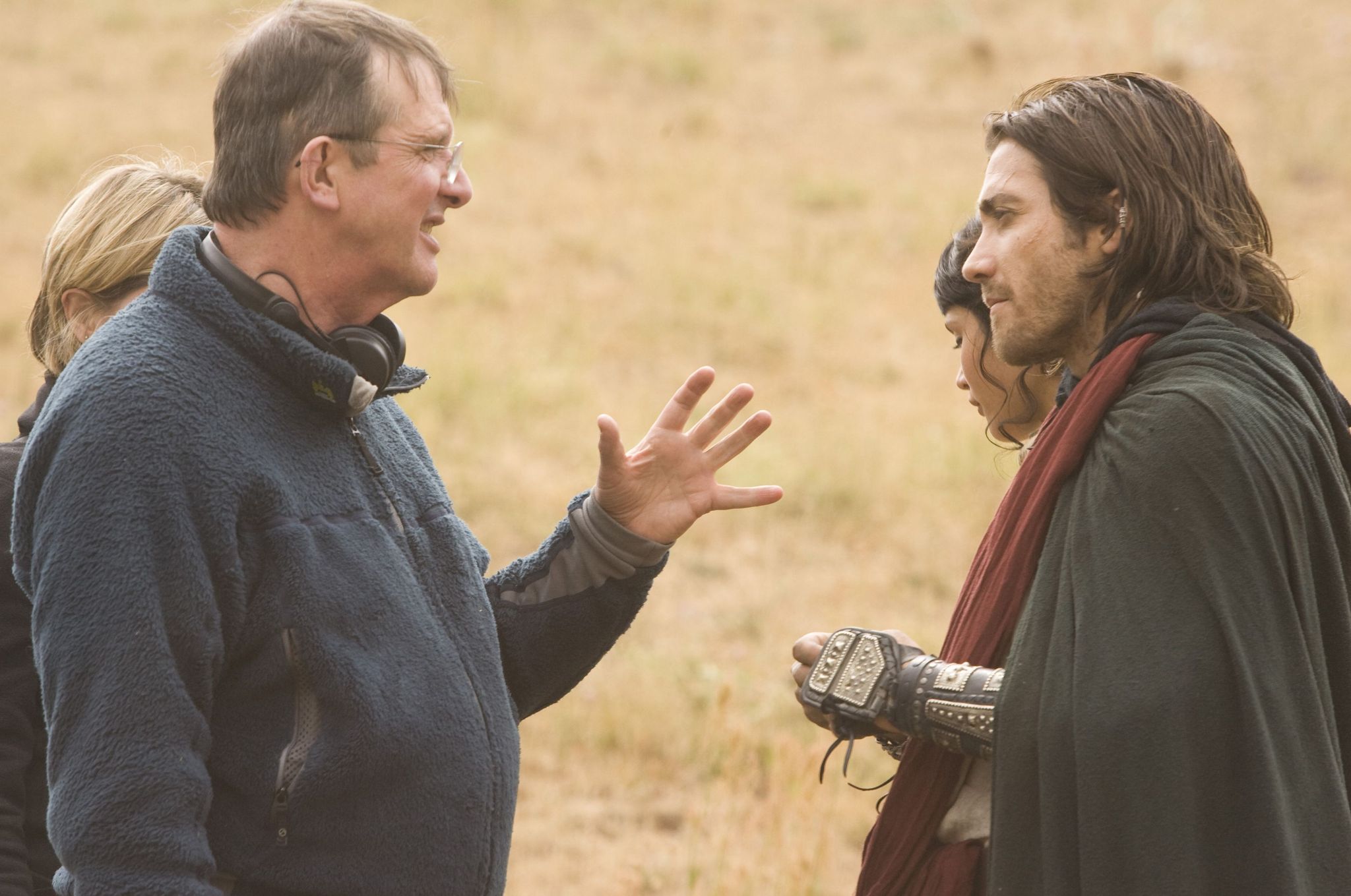 Mike Newell, Jake Gyllenhaal, and Gemma Arterton in Prince of Persia: The Sands of Time (2010)