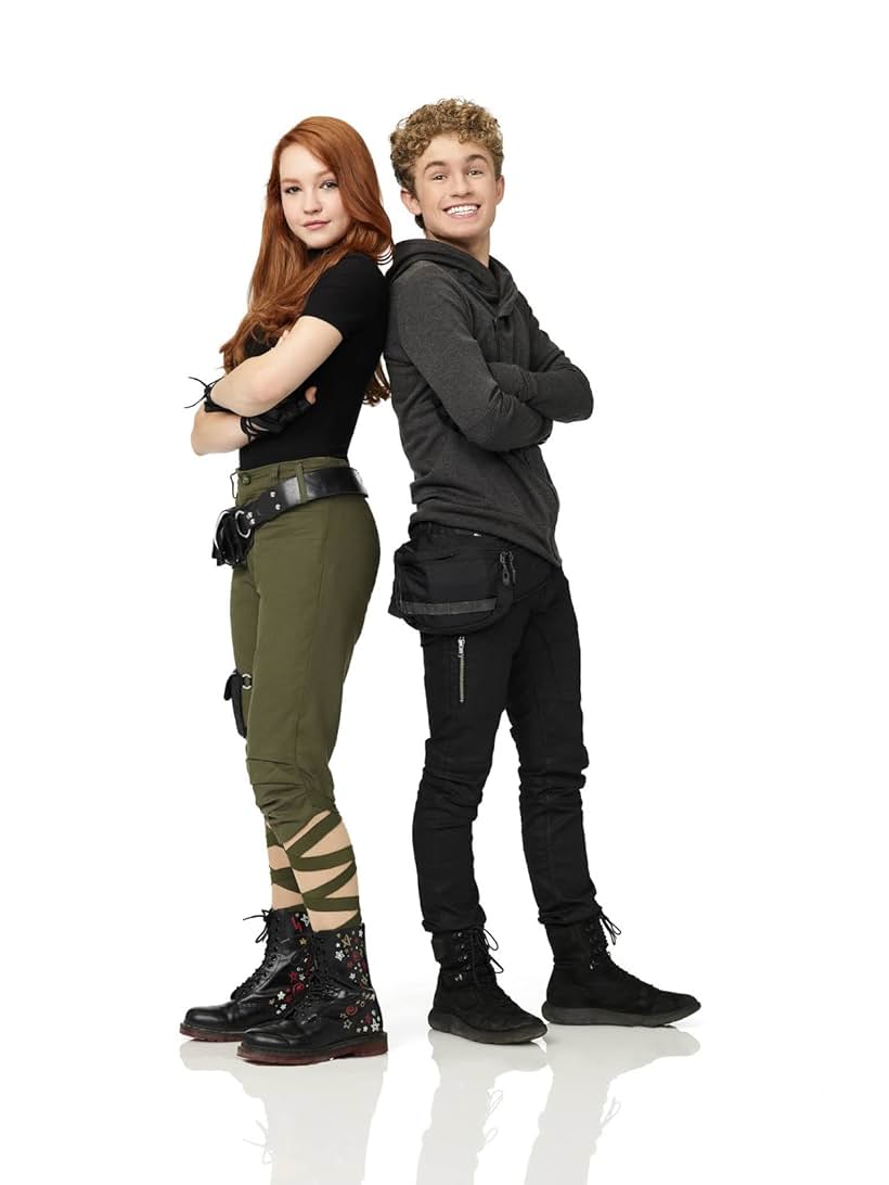 Sean Giambrone and Sadie Stanley in Kim Possible (2019)