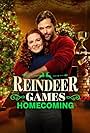 Sarah Drew and Justin Bruening in Reindeer Games Homecoming (2022)