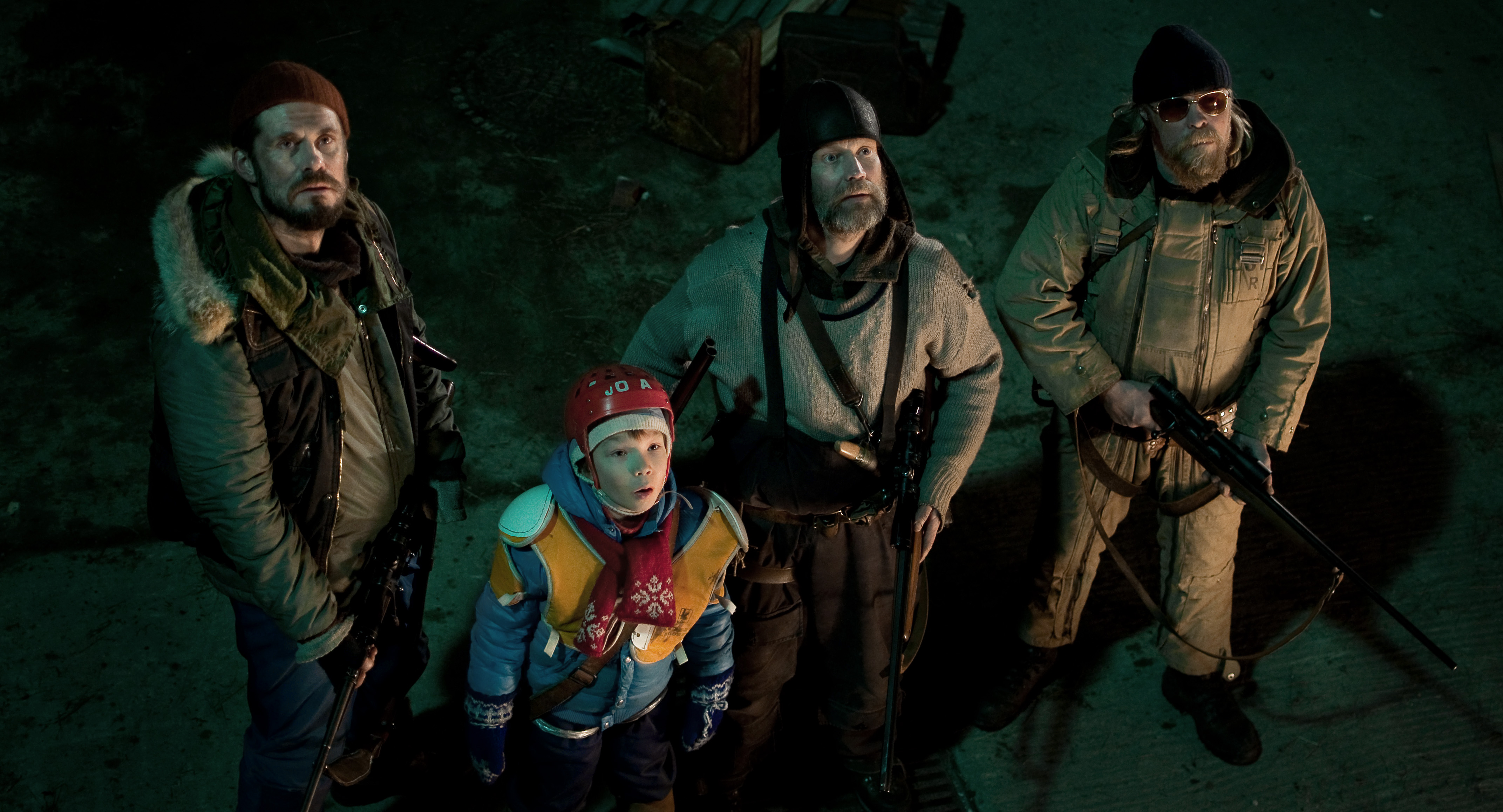 Rauno Juvonen, Tommi Korpela, Jorma Tommila, and Onni Tommila in Rare Exports (2010)