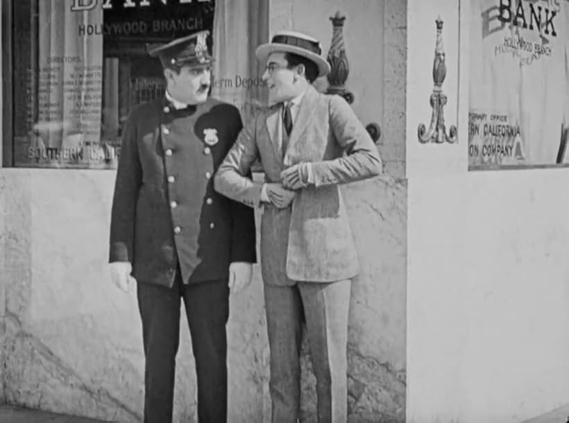 Harold Lloyd and Charles Stevenson in Never Weaken (1921)