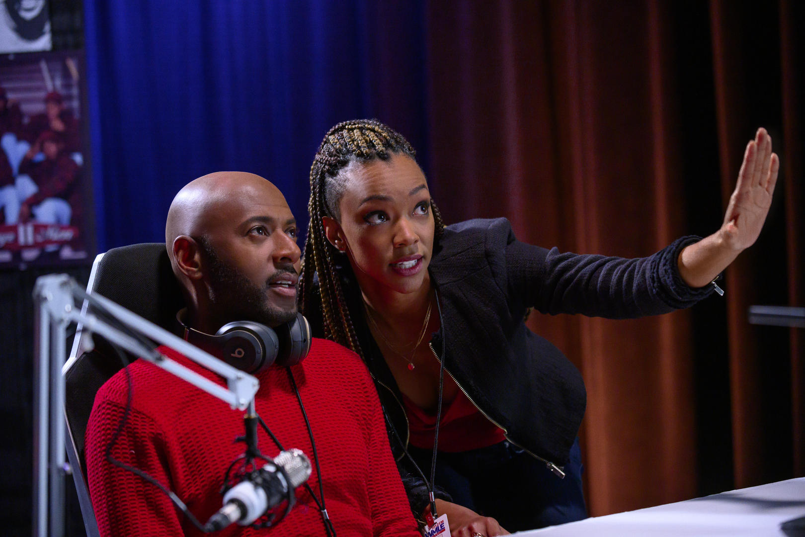 Romany Malco and Sonequa Martin-Green in Holiday Rush (2019)