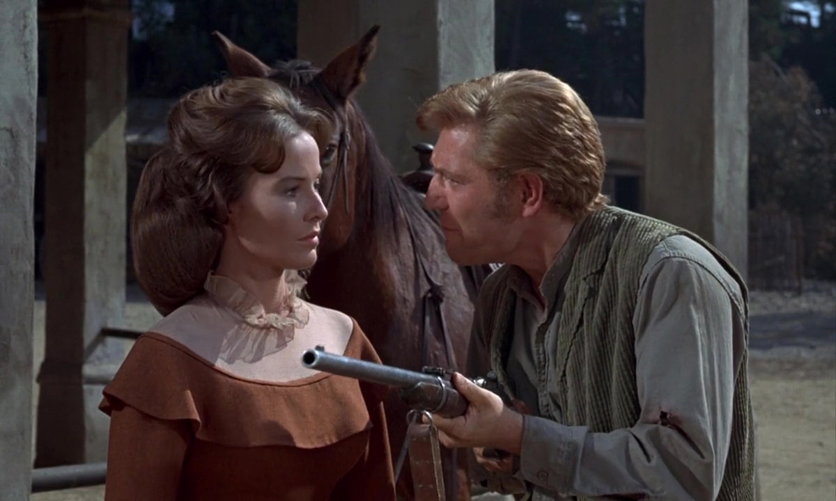 George Segal and Janice Rule in Invitation to a Gunfighter (1964)