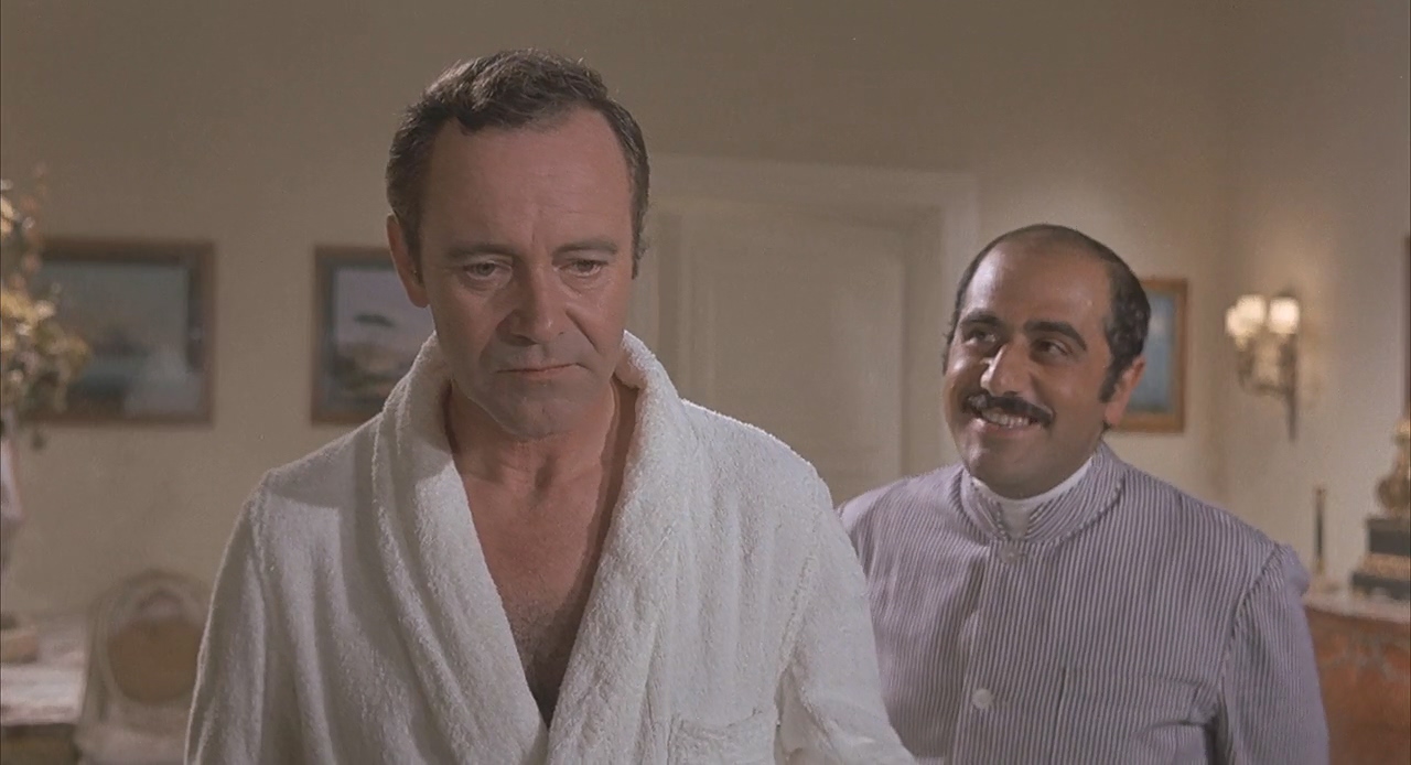 Jack Lemmon and Gianfranco Barra in Avanti! (1972)