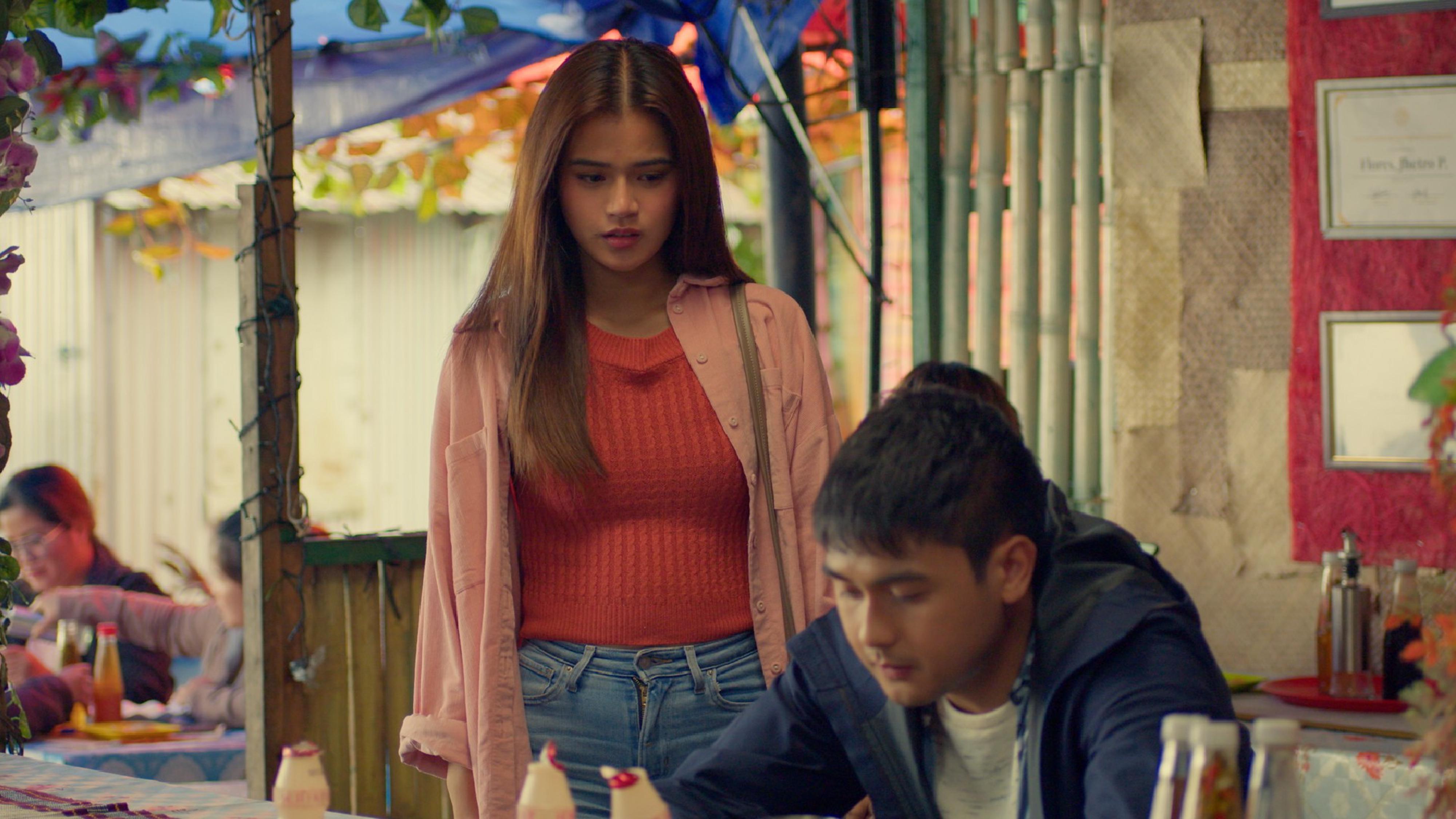 Paulo Angeles and Maris Racal in Suntok sa Buwan (2022)