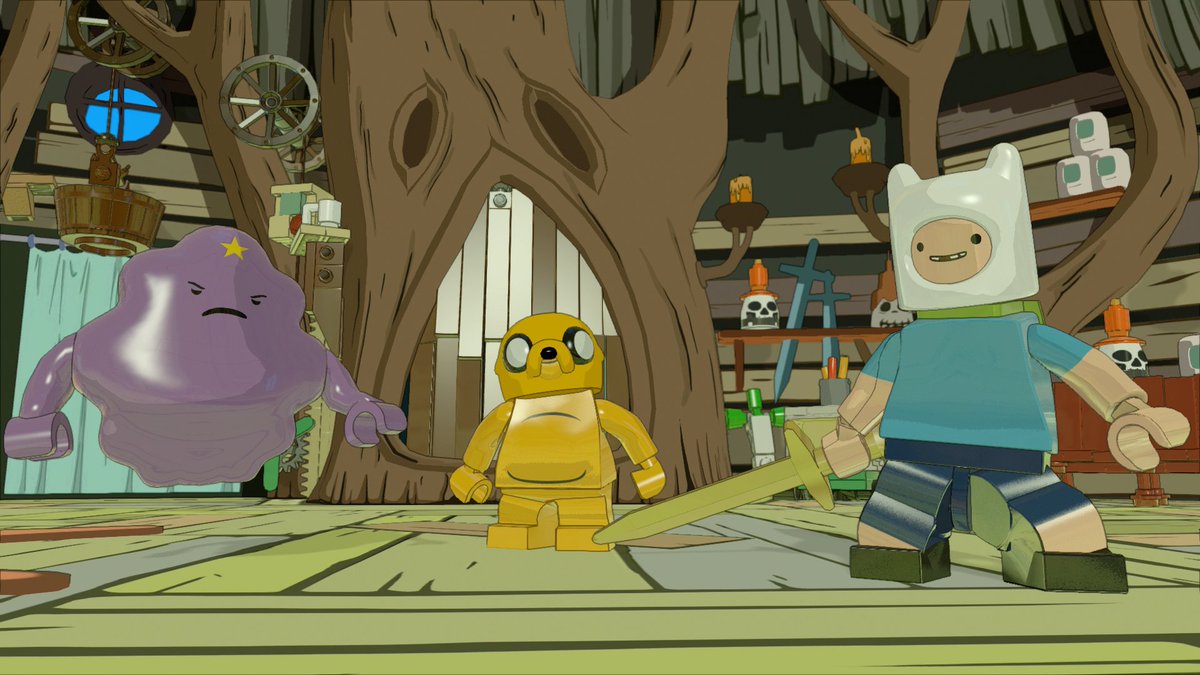 John DiMaggio, Jeremy Shada, and Pendleton Ward in Lego Dimensions (2015)