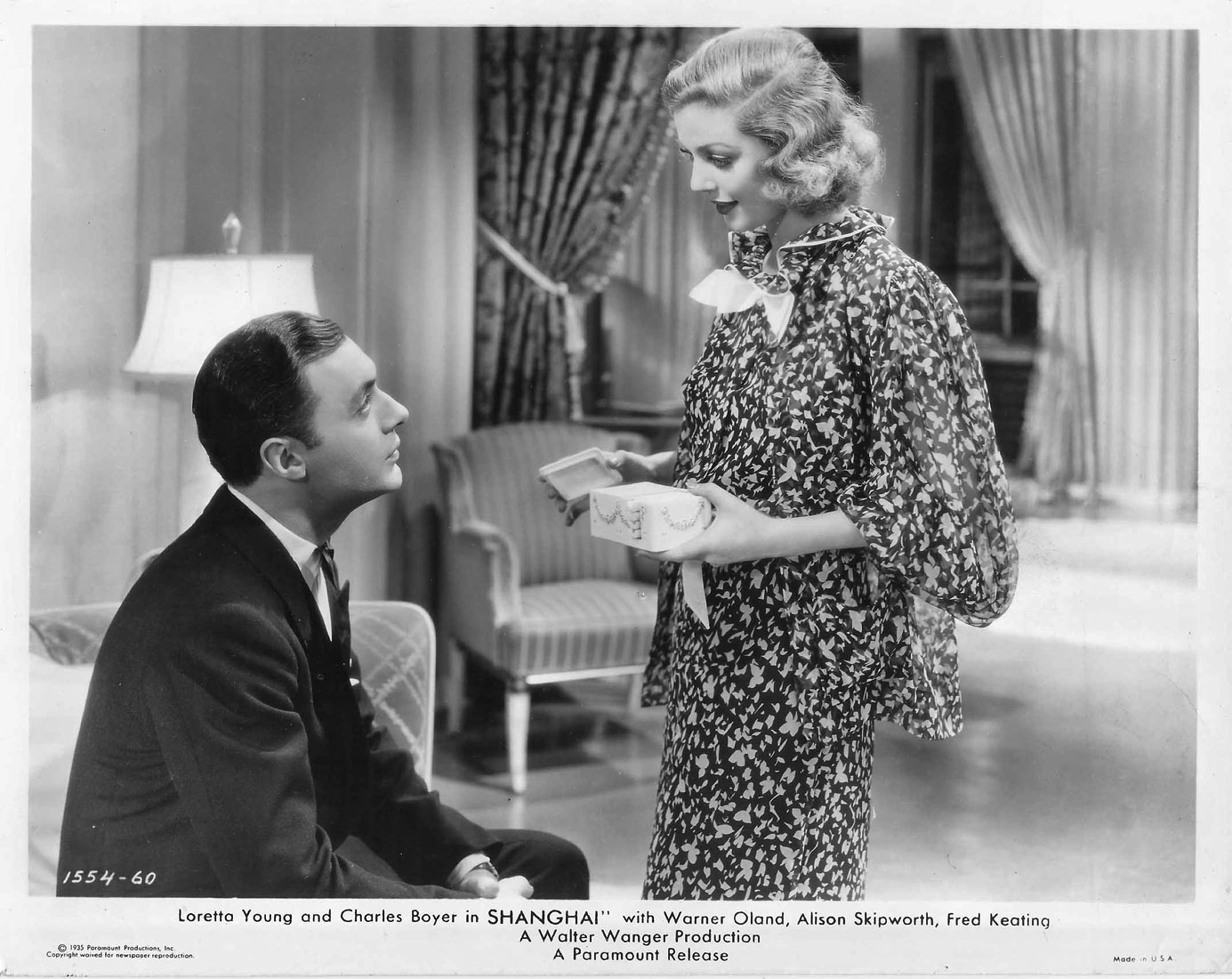 Charles Boyer and Loretta Young in Shanghai (1935)