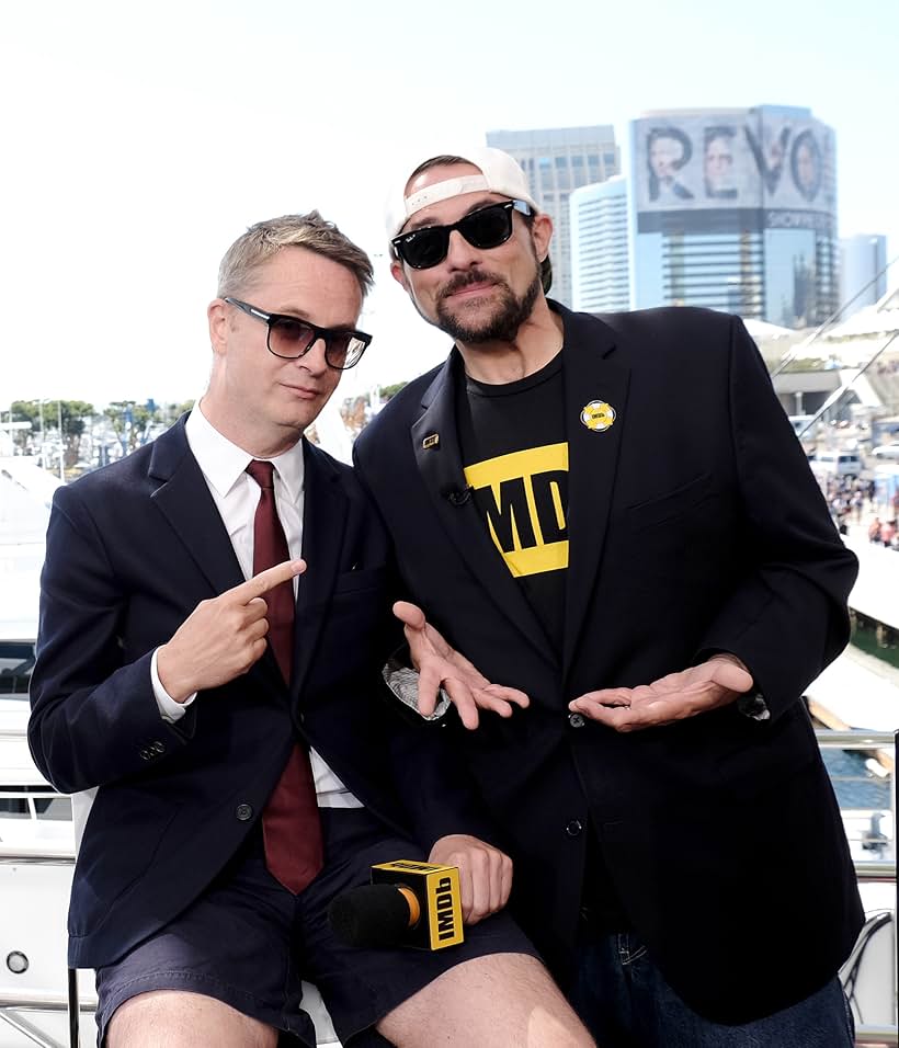 Kevin Smith and Nicolas Winding Refn at an event for IMDb at San Diego Comic-Con (2016)