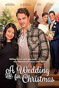 Cristine Prosperi and Colton Little in A Wedding for Christmas (2018)