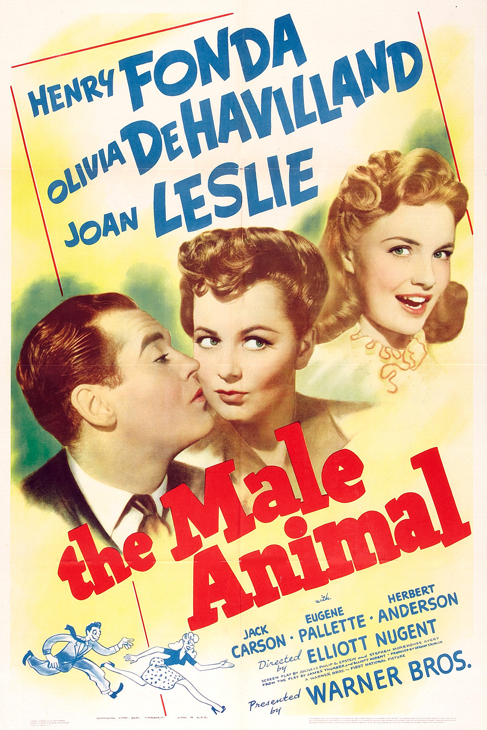 Olivia de Havilland, Henry Fonda, and Joan Leslie in The Male Animal (1942)