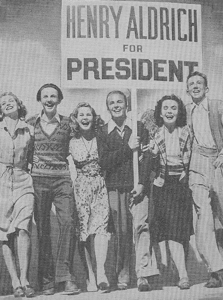 Mary Anderson, Kenneth Howell, Jimmy Lydon, Martha O'Driscoll, June Preisser, and Charles Smith in Henry Aldrich for President (1941)