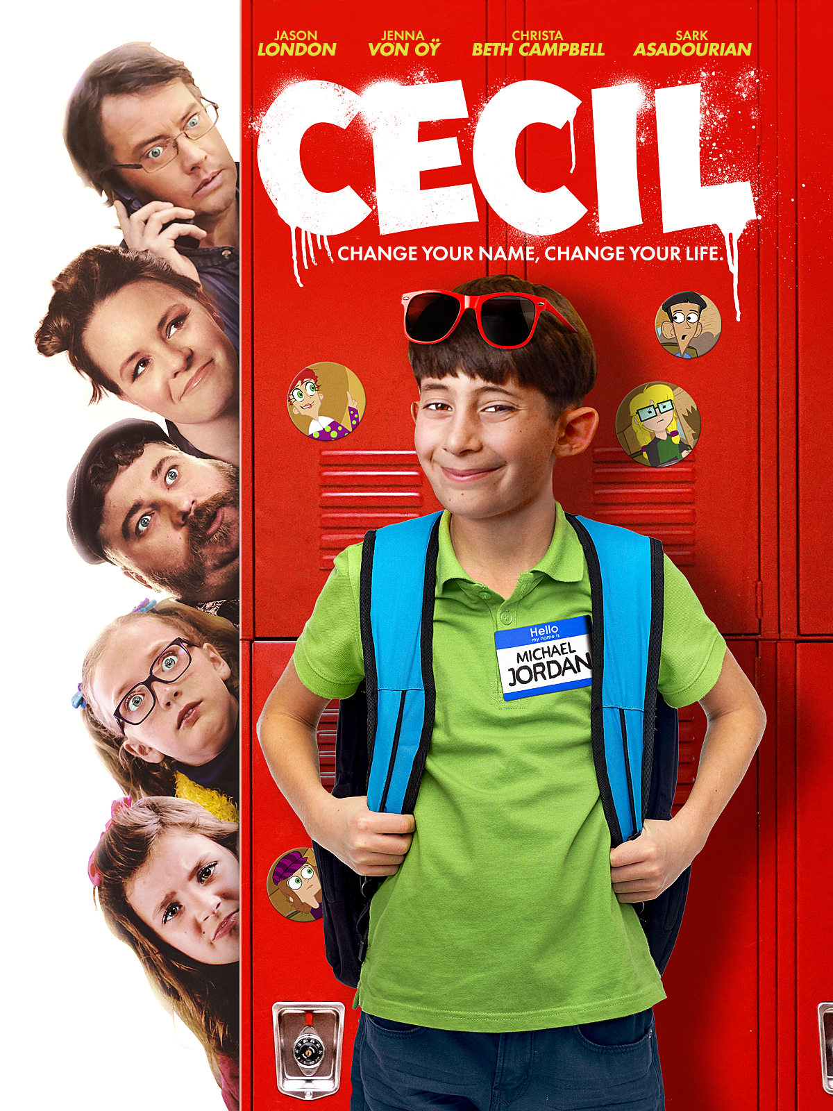 Jenna von Oÿ, Jason London, Aaron Munoz, Christa Beth Campbell, Avary Anderson, and Sark Asadourian in Cecil (2019)