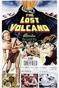 Don C. Harvey, John Ridgely, Johnny Sheffield, Elena Verdugo, and Donald Woods in The Lost Volcano (1950)