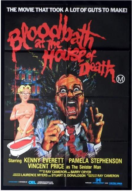 Vincent Price, Kenny Everett, Gareth Hunt, Cleo Rocos, Pamela Stephenson, and Don Warrington in Bloodbath at the House of Death (1984)