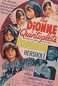 Annette Dionne, Cecile Dionne, Emilie Dionne, Marie Dionne, Yvonne Dionne, Jean Hersholt, Rochelle Hudson, Robert Kent, and The Dionne Quintuplets in Reunion (1936)