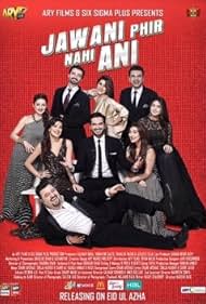 Humayun Saeed, Ayesha Khan, Vasay Chaudhry, Mehwish Hayat, Sarwat Gilani, Hamza Ali Abbasi, Uzma Khan, Ahmad Ali Butt, and Sohai Ali Abro in Jawani Phir Nahi Ani (2015)