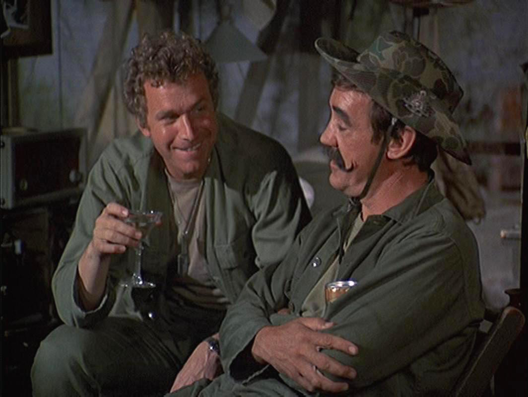 John Orchard and Wayne Rogers in M*A*S*H (1972)