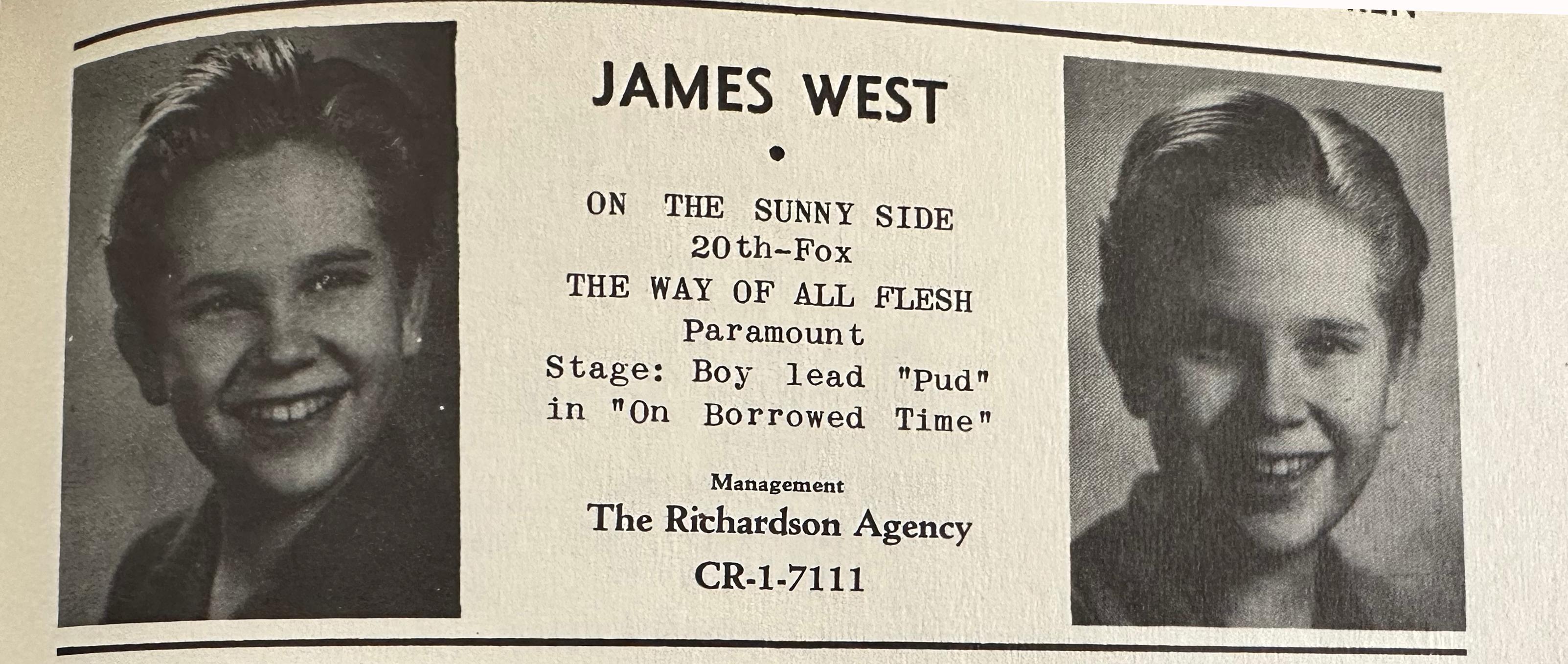 James West in The Way of All Flesh (1940)