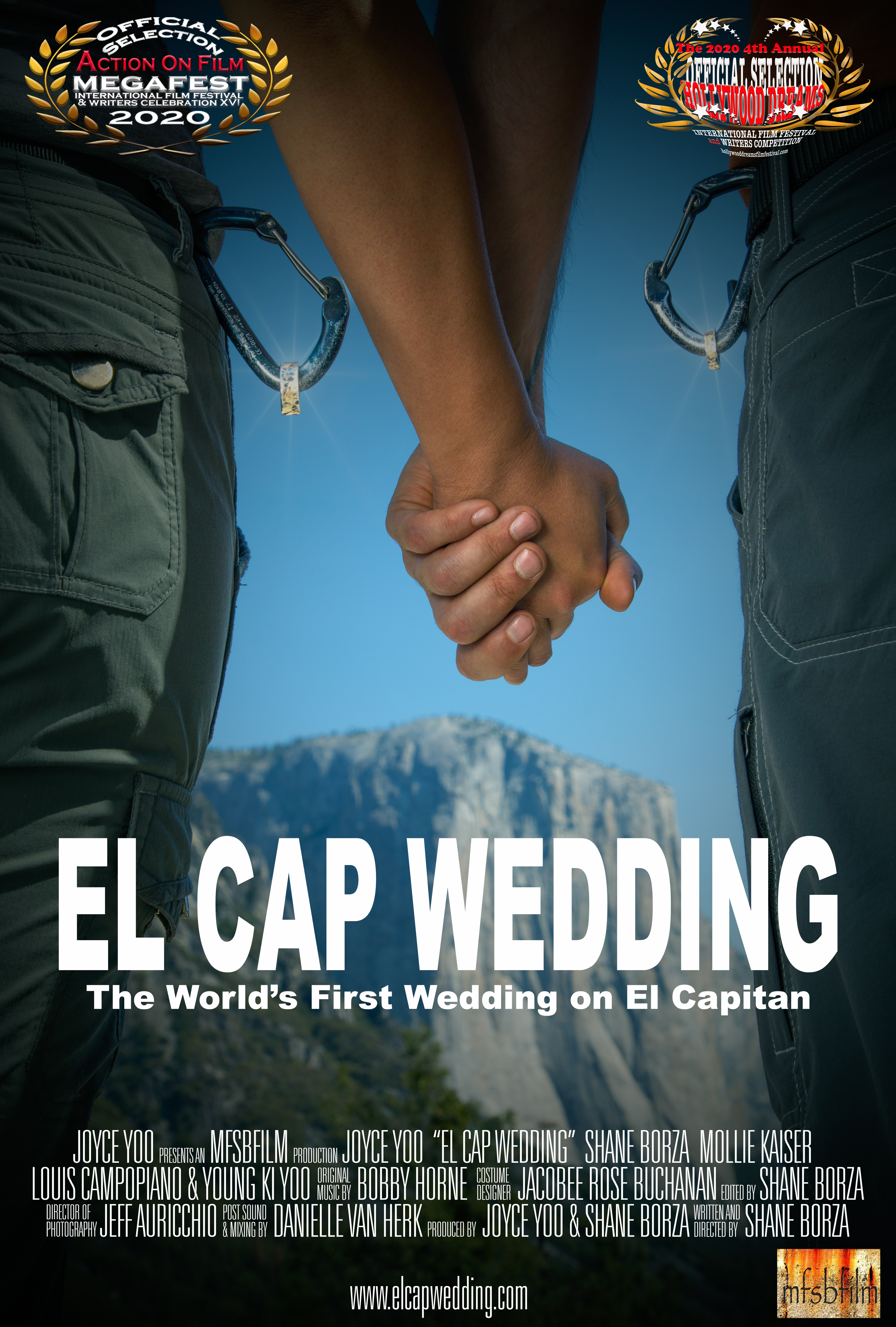 Joyce Yoo and Shane Borza in El Cap Wedding (2020)