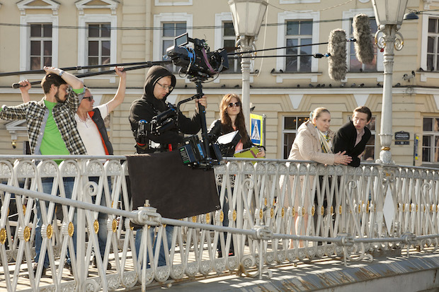 Dmitriy Lysenkov and Yekaterina Karachentseva in Bednye lyudi (2016)