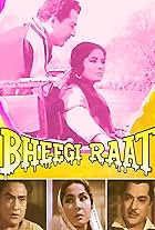 Ashok Kumar, Pradeep Kumar, Meena Kumari, and Sushama Shiromanee in Bheegi Raat (1965)