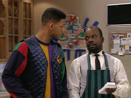 Will Smith and Joseph Marcell in The Fresh Prince of Bel-Air (1990)