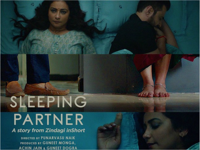 Divya Dutta and Sanjay Kapoor in Sleeping Partner (2020)