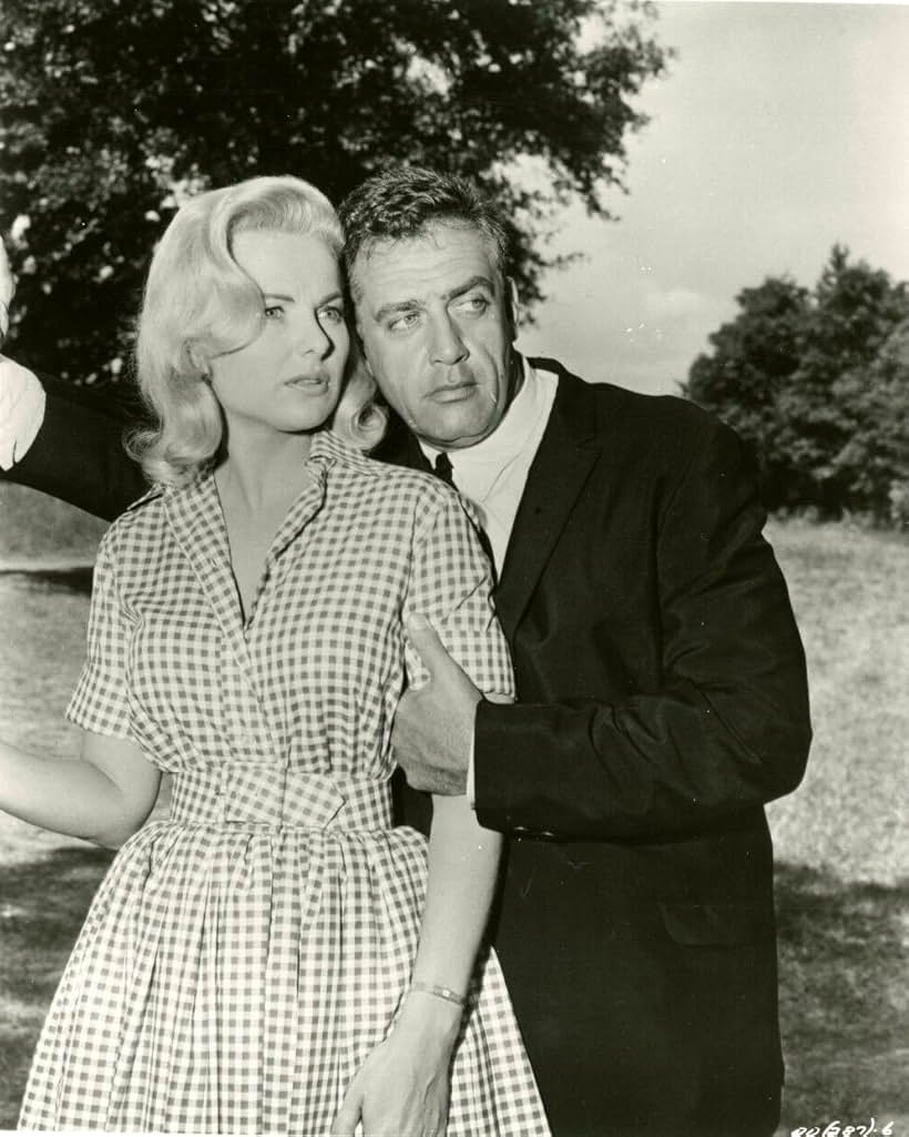 Raymond Burr and Martha Hyer in Desire in the Dust (1960)