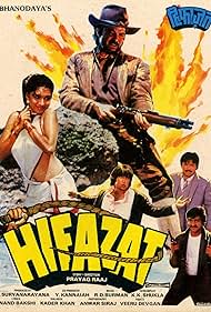 Madhuri Dixit, Gulshan Grover, Shakti Kapoor, Kader Khan, and Anil Kapoor in Hifazat (1987)