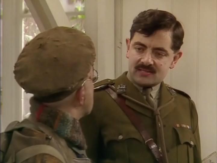 Rowan Atkinson and Tony Robinson in Blackadder Goes Forth (1989)