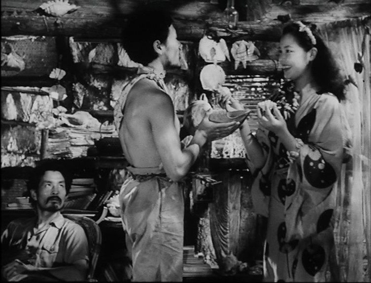 Akemi Negishi and Tadashi Suganuma in Anatahan (1953)