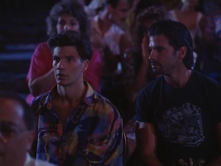 Lorenzo Lamas and Michael Worth in Final Impact (1992)