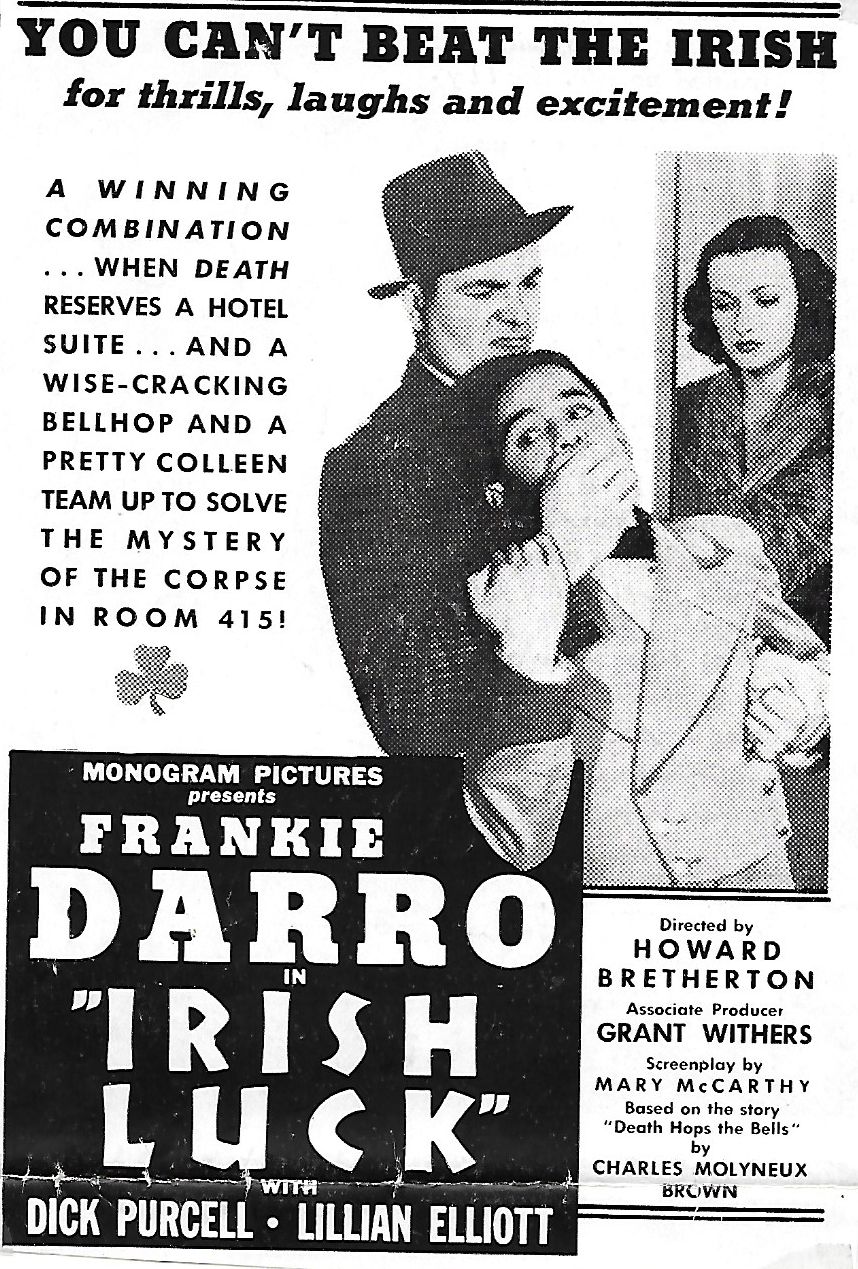 Sheila Darcy, Frankie Darro, and Gene O'Donnell in Irish Luck (1939)