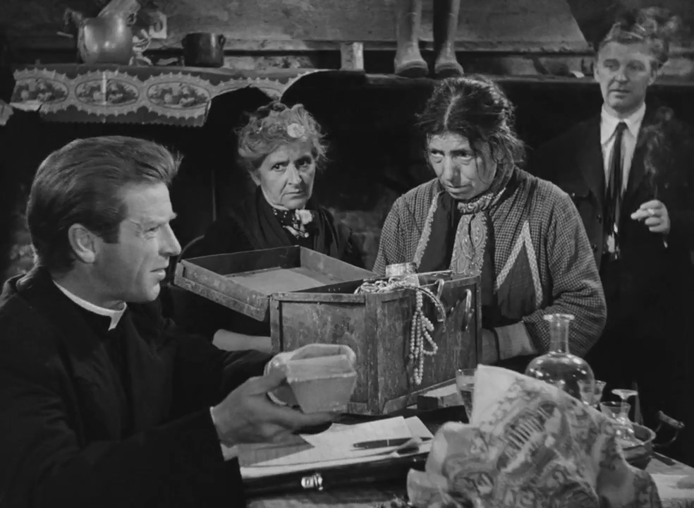 Richard Basehart, Franco Fabrizi, Lucetta Muratori, and Maria Zanoli in The Swindle (1955)