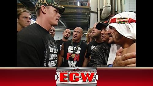 Kurt Angle, Terry Brunk, Paul Heyman, Michael Manna, Rob Van Dam, P.J. Polaco, and John Cena in ECW on Sci-Fi (2006)