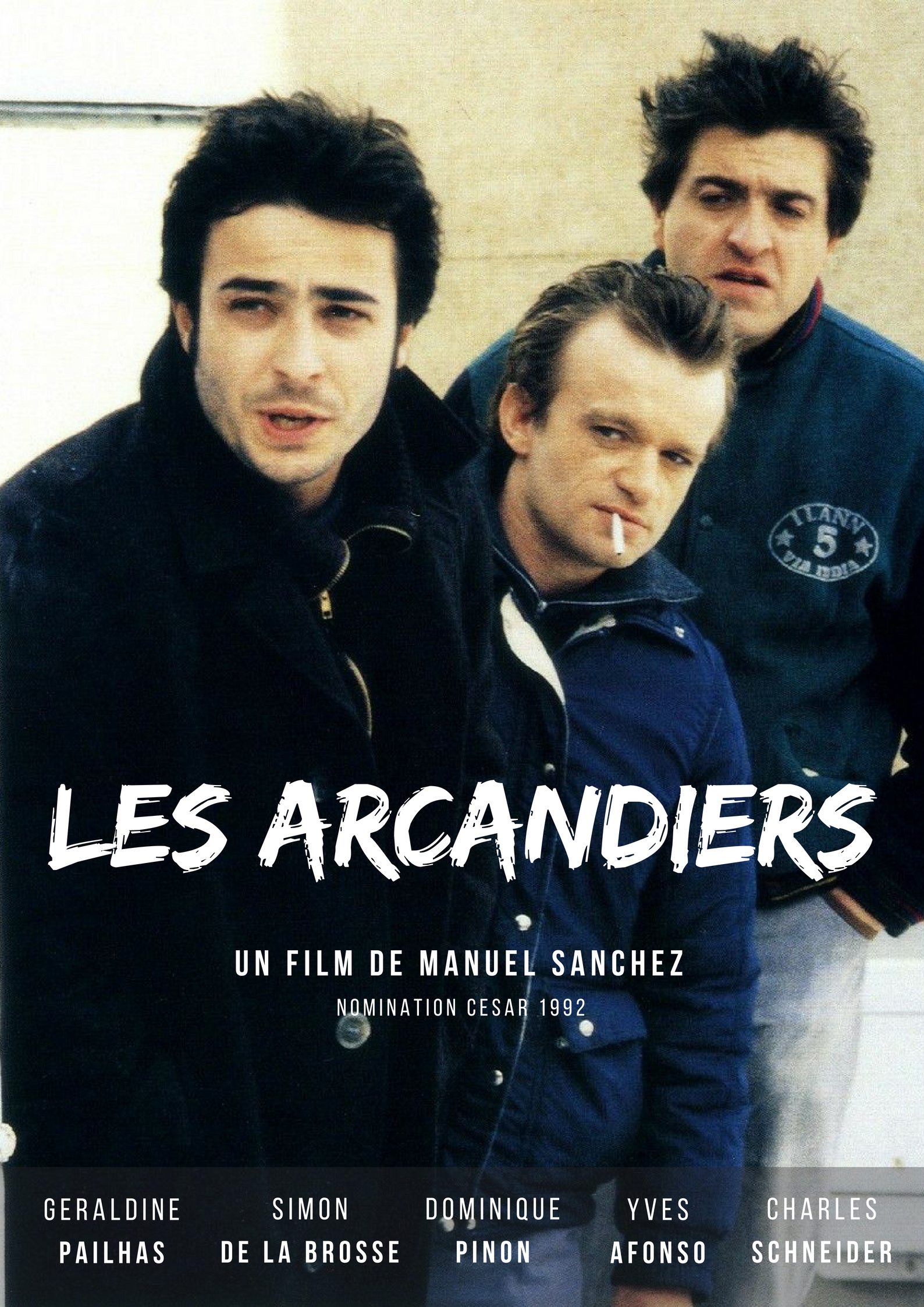 Simon de La Brosse, Yves Afonso, Géraldine Pailhas, Dominique Pinon, and Charles Schneider in Les arcandiers (1991)