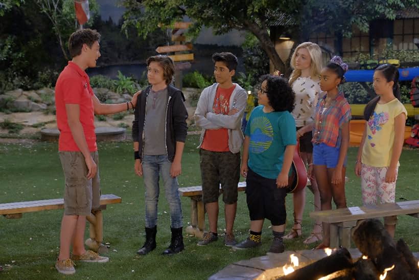 Peyton List, Skai Jackson, Karan Brar, Lincoln Melcher, Kevin Quinn, Nina Lu, and Nathan Arenas in Bunk'd (2015)